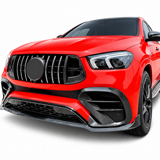 Carbon Fiber Front Bumper Lip Splitter for Mercedes W167 C167 GLE450 GLE53 GLE63 AMG