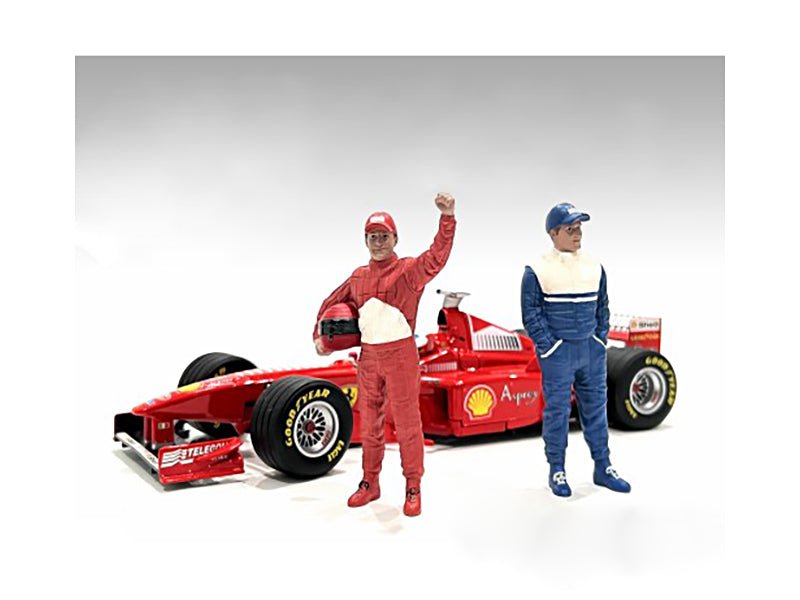 "Racing Legends" 90's Set of 2 Diecast Figures for 1/43 Scale Models by American Diorama  free shipping USA