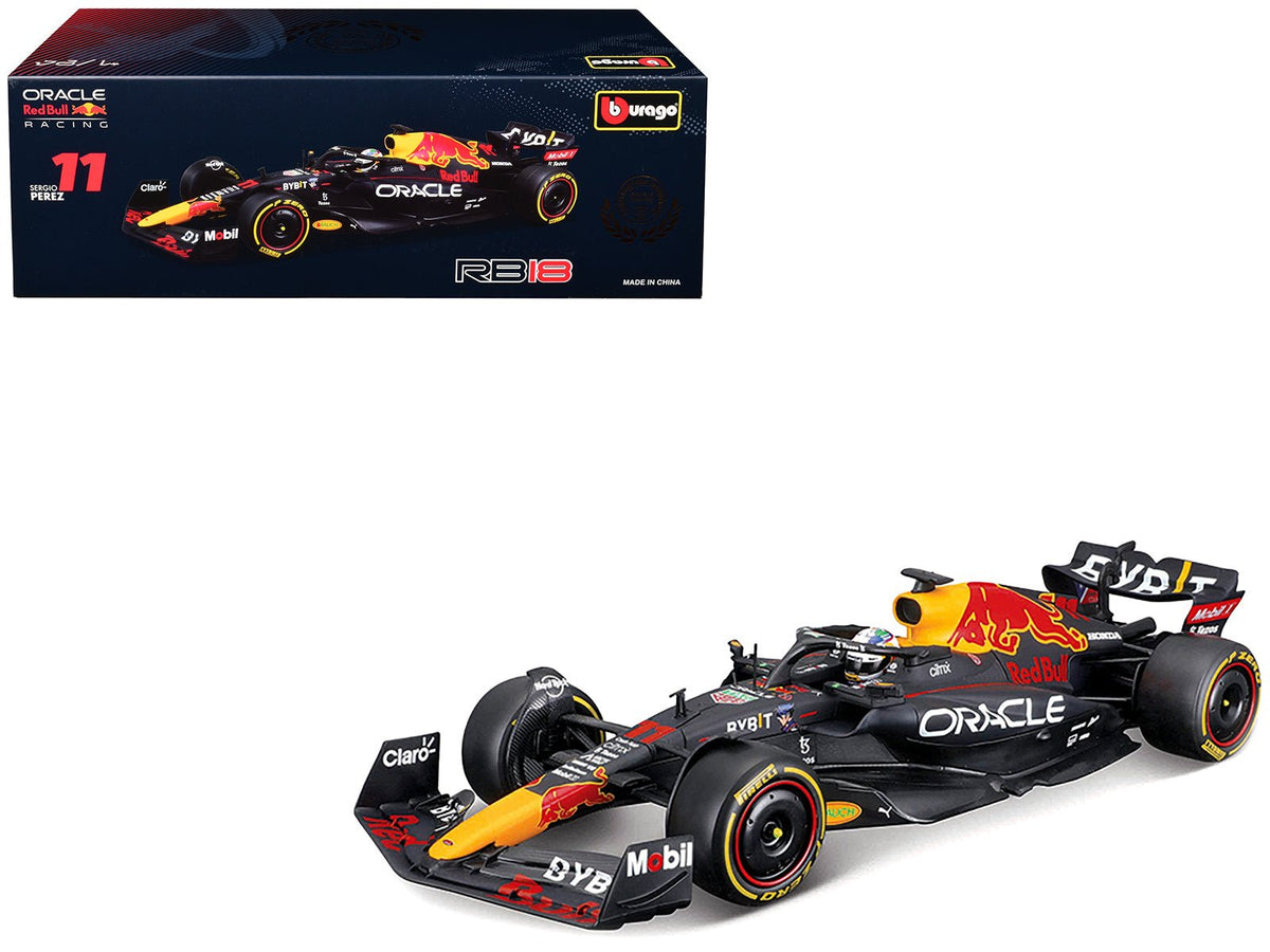Red Bull Racing RB18 #11 Sergio Perez "Oracle" Winner Formula One F1 "Constructor's Champion" (2022) 1/24 Diecast Model Car by Bburago  free shipping USA