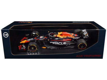 Red Bull Racing RB19 #1 Max Verstappen "Oracle" Winner F1 Formula One "Abu Dhabi GP" (2023) with Driver Limited Edition to 204 pieces Worldwide 1/18 Diecast Model Car by Minichamps  free shipping USA