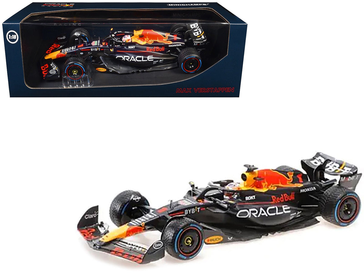 Red Bull Racing RB19 #1 Max Verstappen "Oracle" Winner F1 Formula One "Dutch GP" (2023) with Driver Limited Edition to 230 pieces Worldwide 1/18 Diecast Model Car by Minichamps  free shipping USA