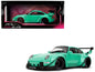 RWB Body Kit "Kei Kishi" Light Blue "Pink Slips" Series 1/18 Diecast Model Car by Jada  free shipping USA