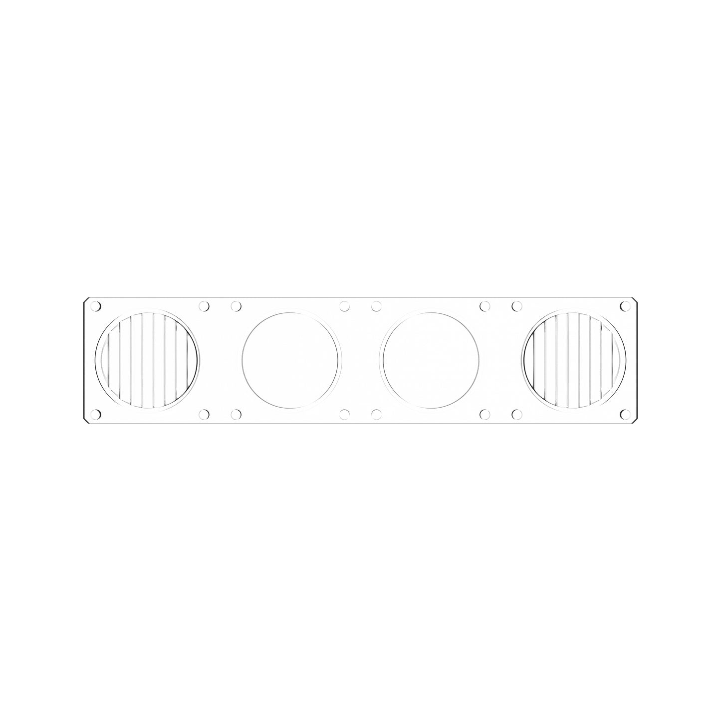 10" KC Lens FLEX ERA Bar Combo Clear