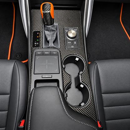 Carbon Fiber Center Console Gear Shift Panel Trim for Lexus IS300 IS350 IS500 F Sport