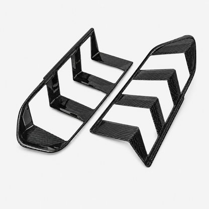Dry Carbon Fiber Tail Light Trim for Ford Mustang