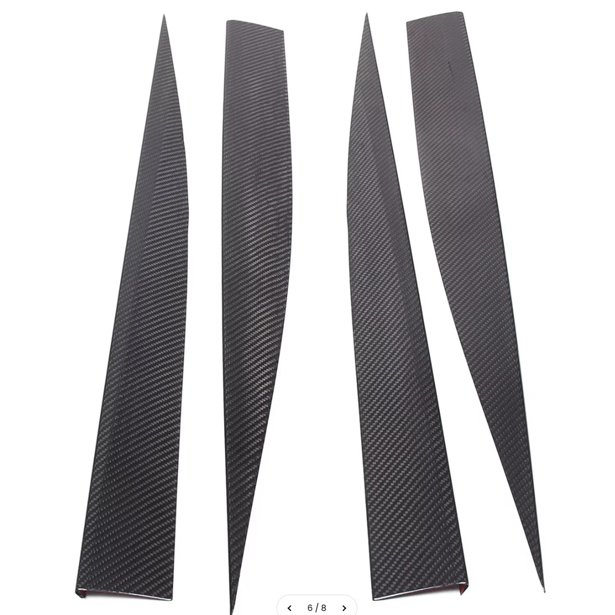Carbon Fiber Side Skirt Trim Strip for Chevrolet Corvette C8 Stingray Coupe