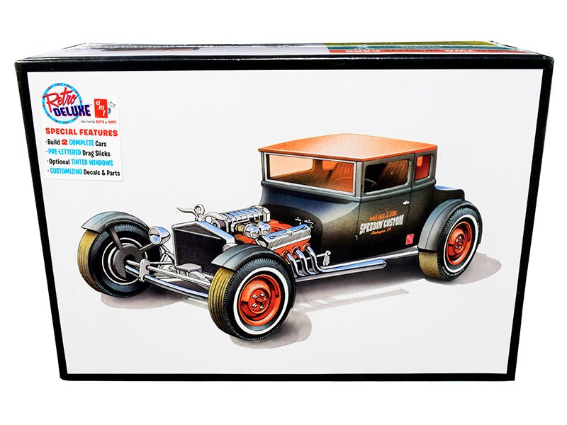 Skill 2 Model Kit 1925 Ford Model T "Chopped" Set of 2 pieces 1/25 Scale Model by AMT  free shipping USA
