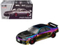 Skyline GT-R (R33) RHD (Right Hand Drive) Chameleon Chrome with Carbon Hood "APA XPO 2025 Exclusive" 1/64 Diecast Model Car by Pop Race  free shipping USA