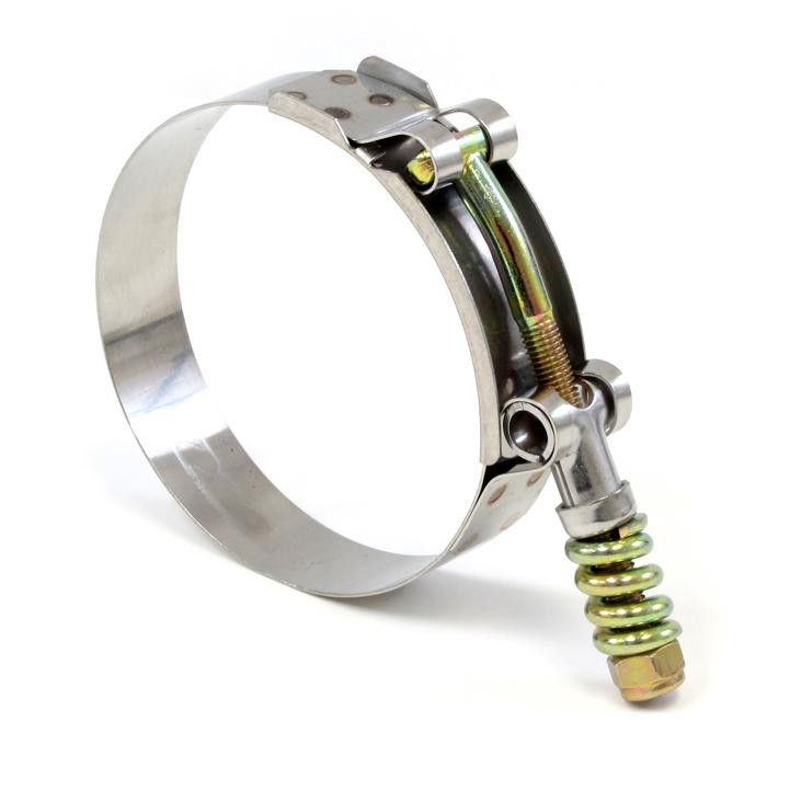HPS Performance Products HPS Stainless Steel Spring Loaded T-Bolt Hose Clamp SAE 60 for 2.5" ID hose - Effective Size: 2.76"-3.07"