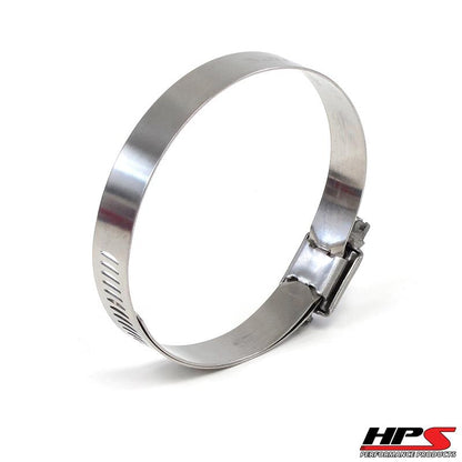 HPS Performance Products HPS Stainless Steel Worm Gear Liner Hose Clamp SAE 60 2pc Pack 3-5/16" - 4-1/4" (84mm-108mm)