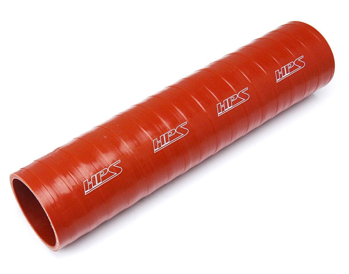 HPS 2-3/4" ID, 1 Foot Length, Silicone Straight Coupler Tube Hose, Ultra High Temp 4-ply Aramid Reinforced, Max. Temperature: 500F, 70mm ID