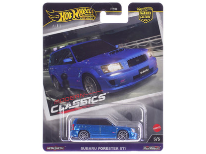 Subaru Forester STi Blue Metallic "Modern Classics" Series Diecast Model Car by Hot Wheels  free shipping USA