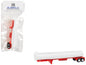 Tanker Trailer White and Red 1/87 (HO) Scale Plastic Model by HO Logistics  free shipping USA