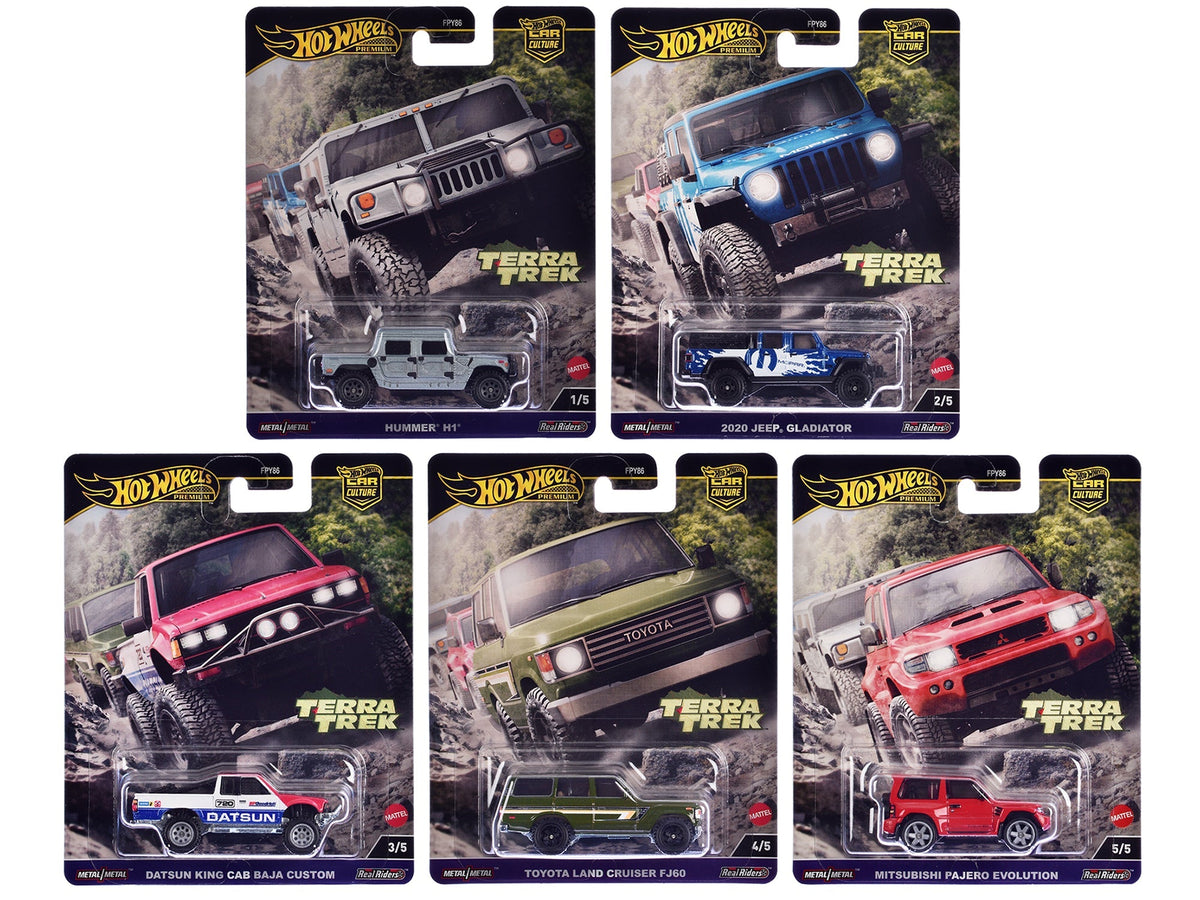 "Terra Trek" 5 piece Set "Car Culture" 2024 Series C Diecast Model Cars by Hot Wheels  free shipping USA