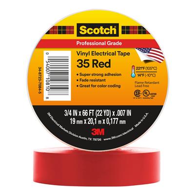 3M Products Scotch Multi-Colored Premium Vinyl Electrical Tape - 7000006094