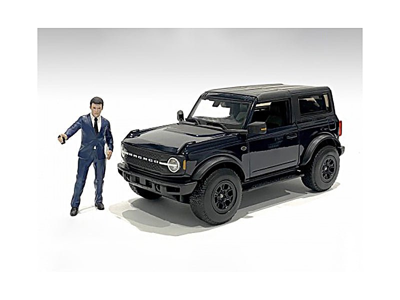 "The Dealership" Male Salesperson Figurine for 1/24 Scale Models by American Diorama  free shipping USA