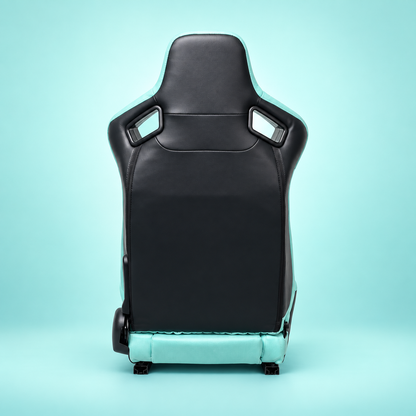 ZUES Collection Tiffany Blue Bull Boost Reclinable Adjustable Racing Bucket Seat