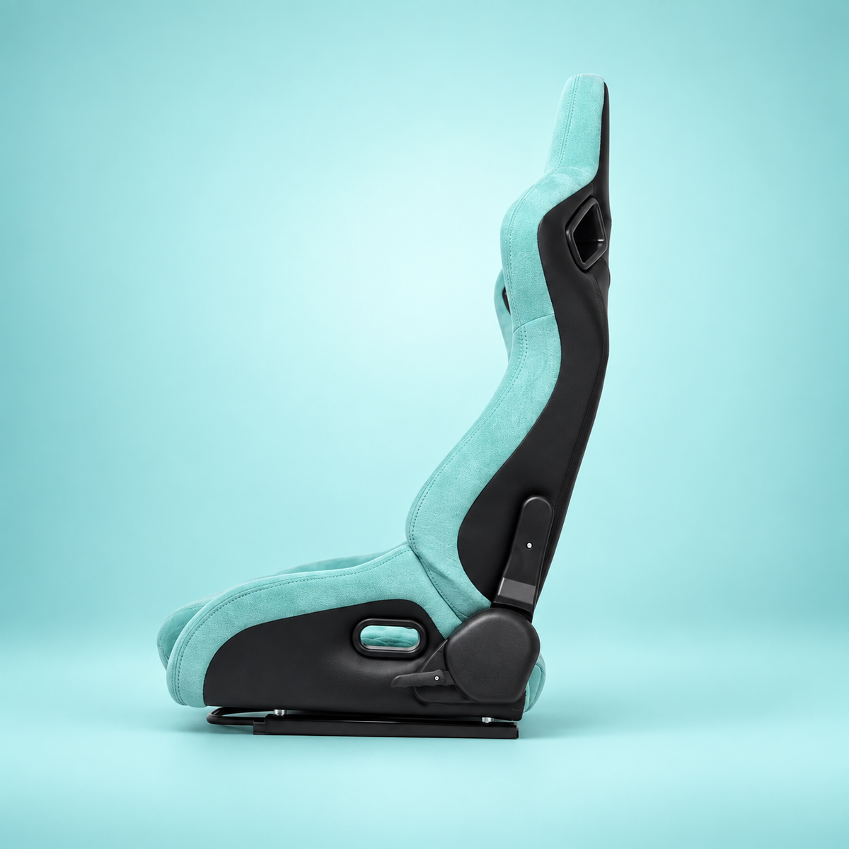 ZUES Collection Tiffany Blue Bull Boost Reclinable Adjustable Racing Bucket Seat