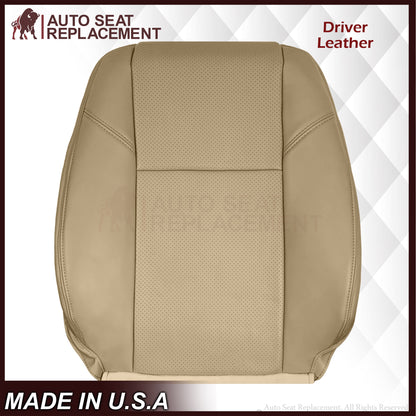 2007-2014 Chevy Silverado Suburban Tahoe Perforated Seat Cover in Light Cashmere Tan: Choose From Variation