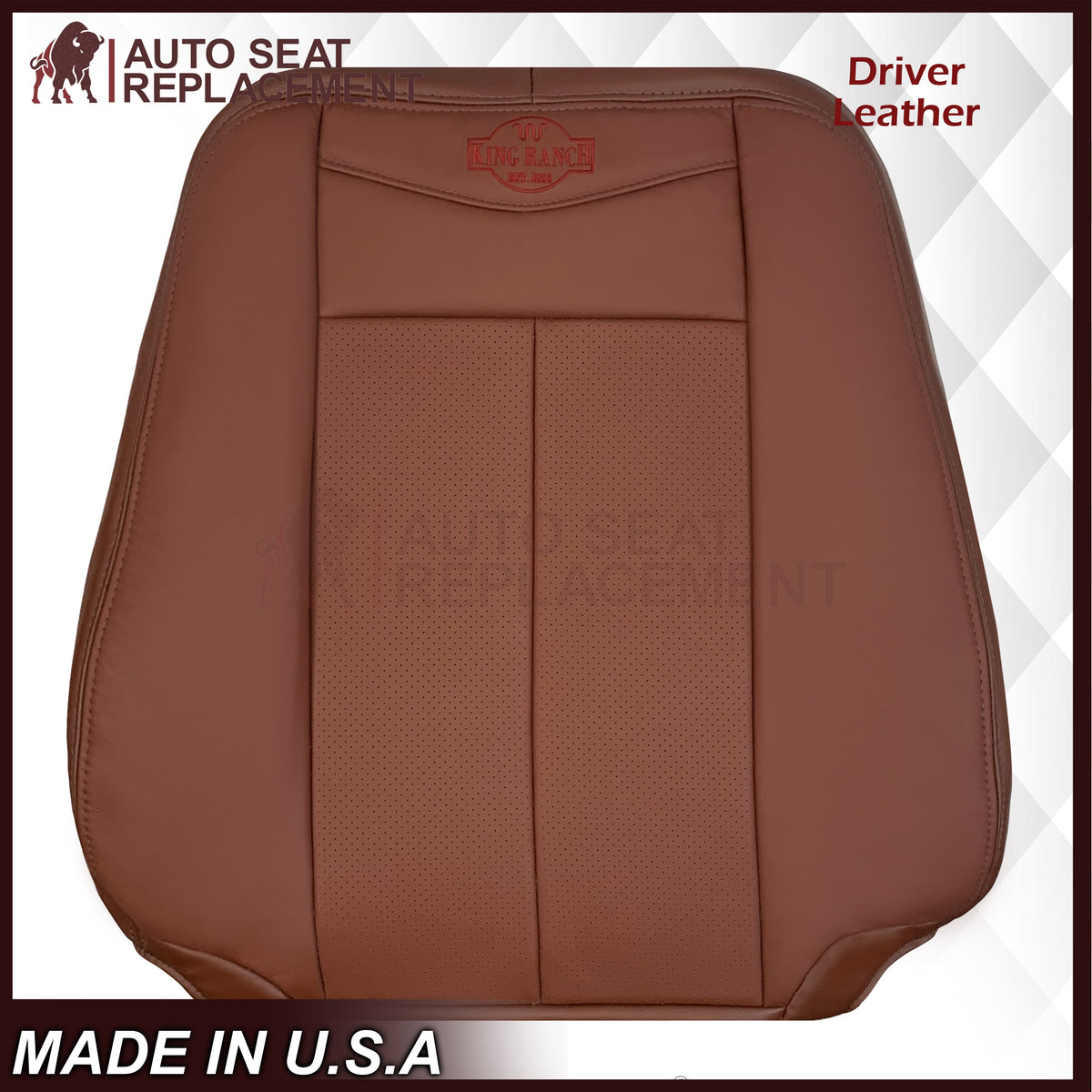 2007-2014 Ford Expedition King Ranch Replacement Leather Seat Cover: Perforated, King Ranch