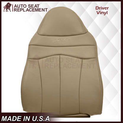 1999-2003 Ford F150 Lariat Replacement Seat Cover in Tan: Choose Leather or Vinyl