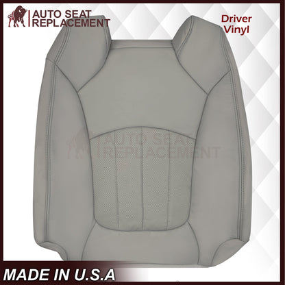 2007-2012 GMC Acadia Denali/SLT Replacement Leather/Syn. Leather Seat Cover: Gray, Perforated