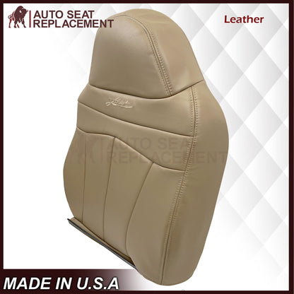 1999-2003 Ford F150 Lariat Replacement Seat Cover in Tan: Choose Leather or Vinyl
