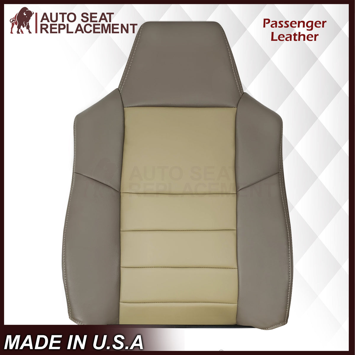 2002 - 2004 Ford Excursion Eddie Bauer Replacement Seat Covers 2 Tone Gray-Tan: Choose From Variations