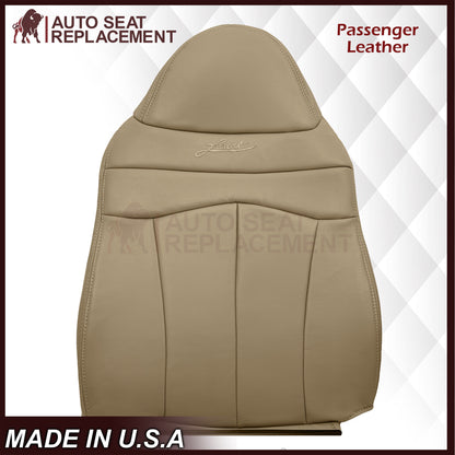 1999-2003 Ford F150 Lariat Replacement Seat Cover in Tan: Choose Leather or Vinyl