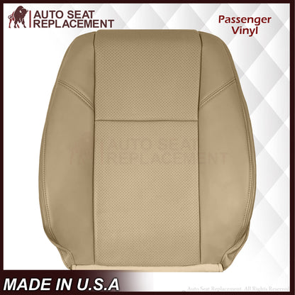 2007-2014 Chevy Silverado Suburban Tahoe Perforated Seat Cover in Light Cashmere Tan: Choose From Variation
