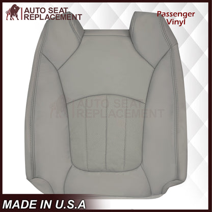 2007-2012 GMC Acadia Denali/SLT Replacement Leather/Syn. Leather Seat Cover: Gray, Perforated