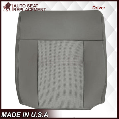 2007 2008 Ford F-150 XLT Replacement Driver OR Passenger Seat Cover in Gray Fabric