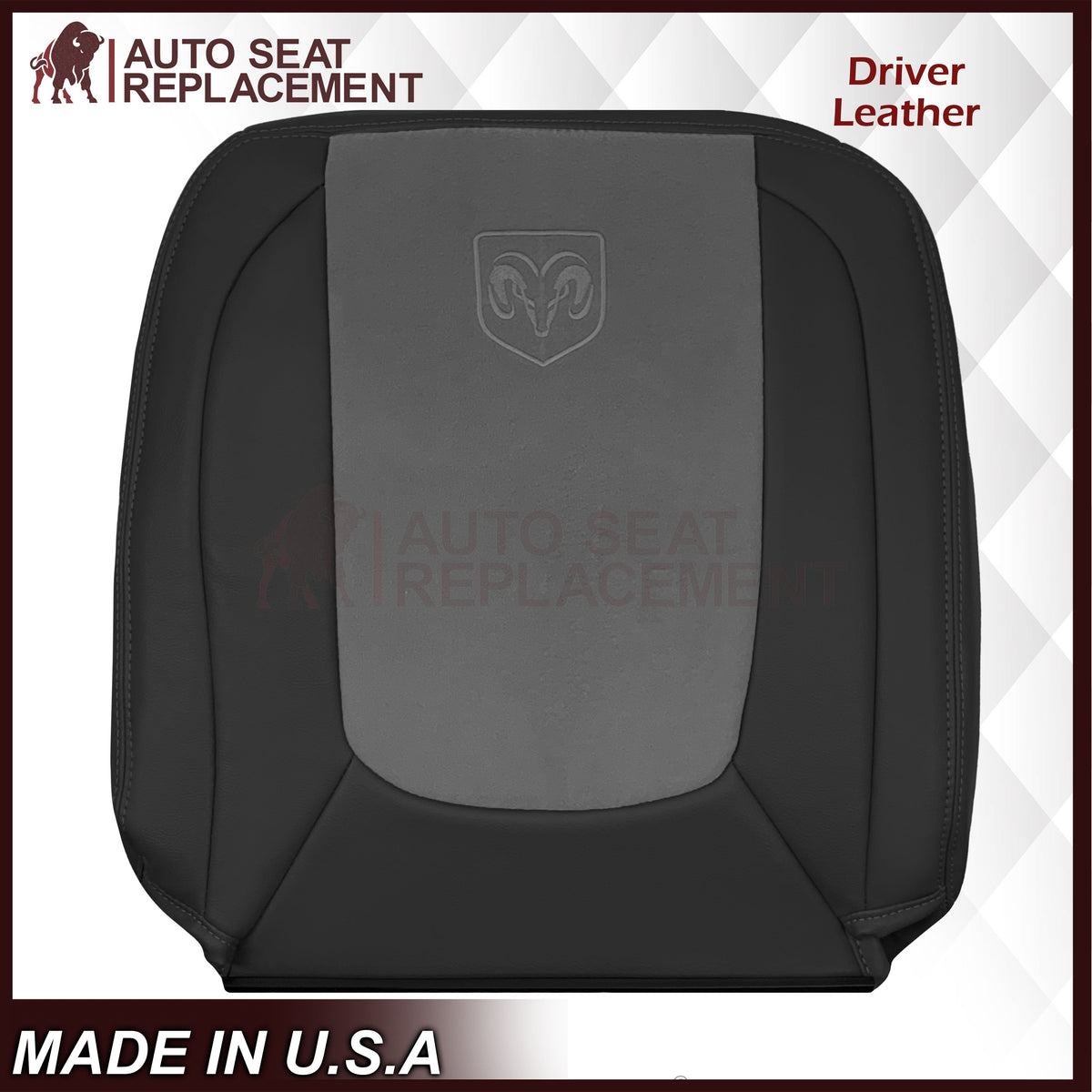 2004 2005 Dodge Ram 1500 2500 3500 Laramie Single Cab Work Truck Replacement Seat Covers In Dark Slate "Dark Gray"