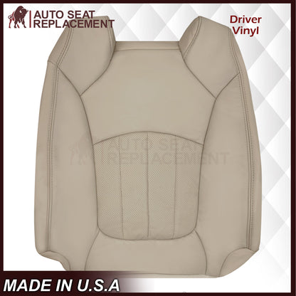 2009-2012 Chevrolet Traverse LT/LTZ Driver or Passenger Replacement Seat Cover: Perforated, Tan