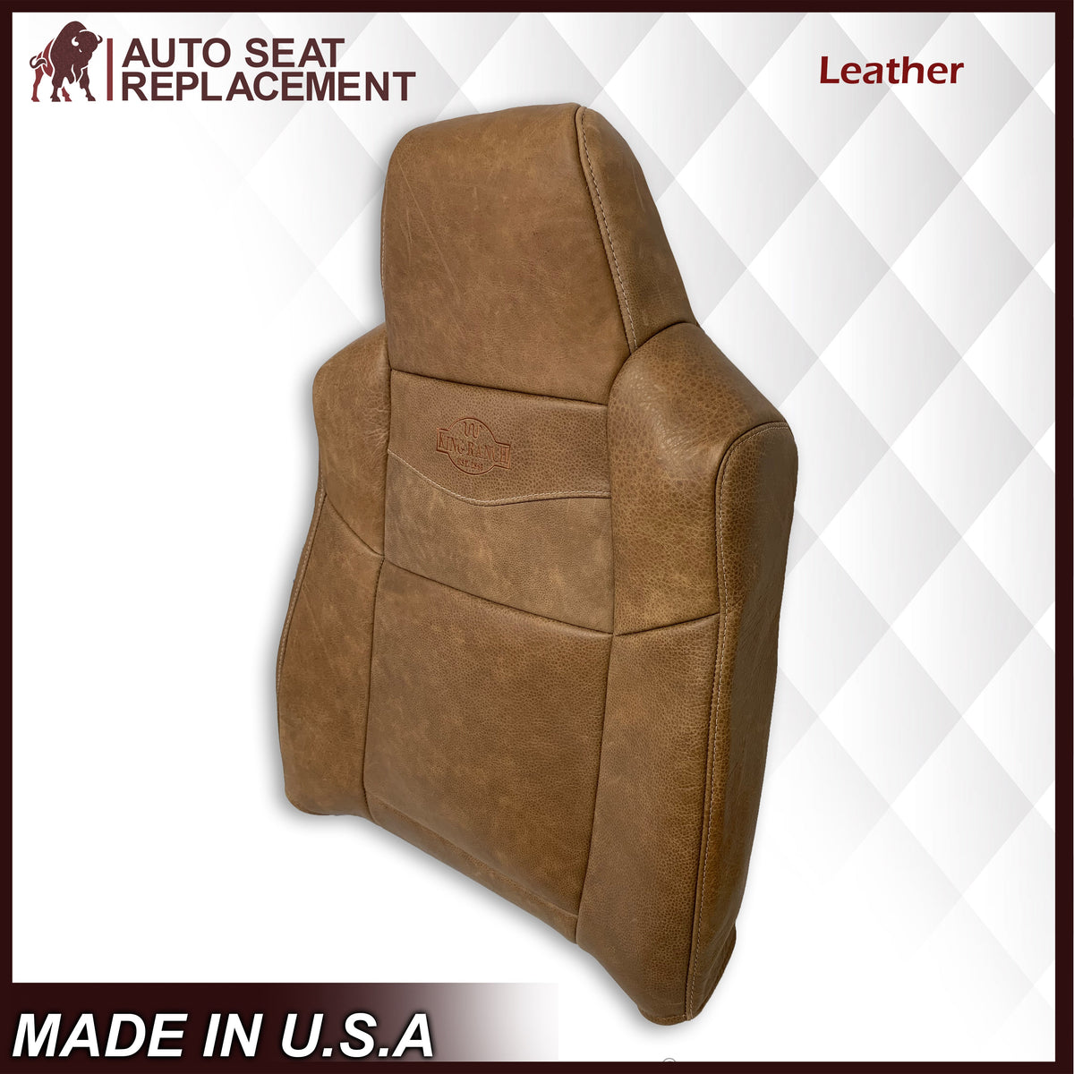 2002-2007 Ford F250 F350 King Ranch Replacement Cowhide Genuine Leather Seat Covers