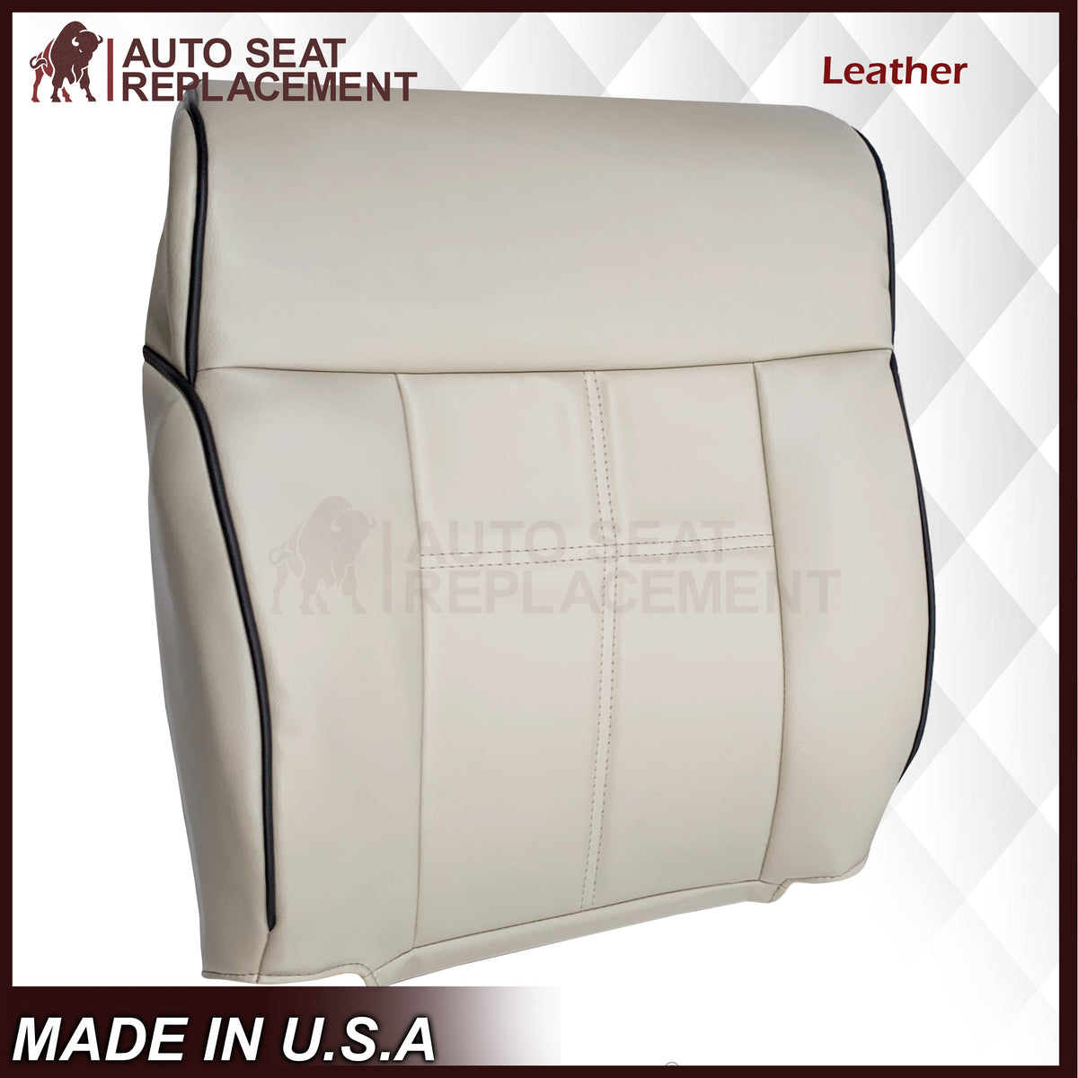 2006 2007 2008 Lincoln Mark LT Front Replacement Seat Covers in Medium Light Parchment Tan: Choose From Variants