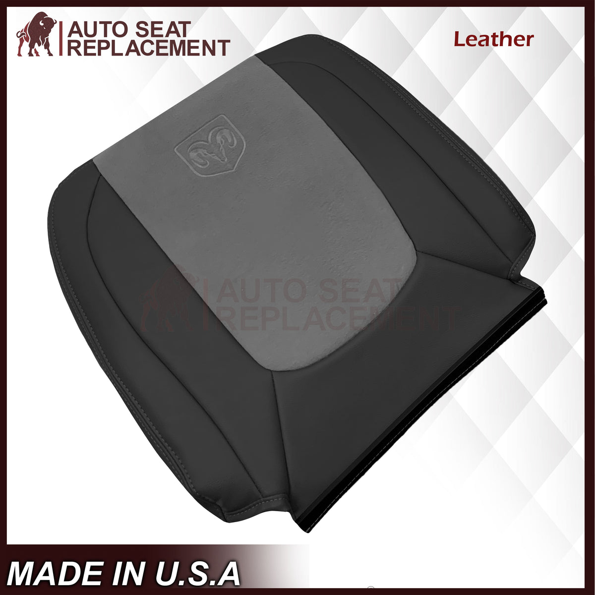 2004 2005 Dodge Ram 1500 2500 3500 Laramie Single Cab Work Truck Replacement Seat Covers In Dark Slate "Dark Gray"