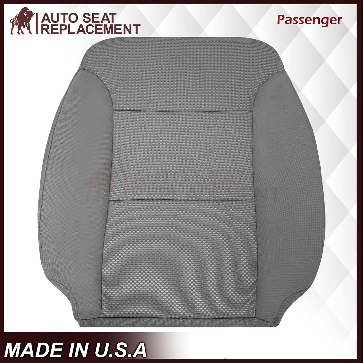 2014-2019 Chevy Silverado LS LT Z71 Replacement Cloth Seat Cover: Gray