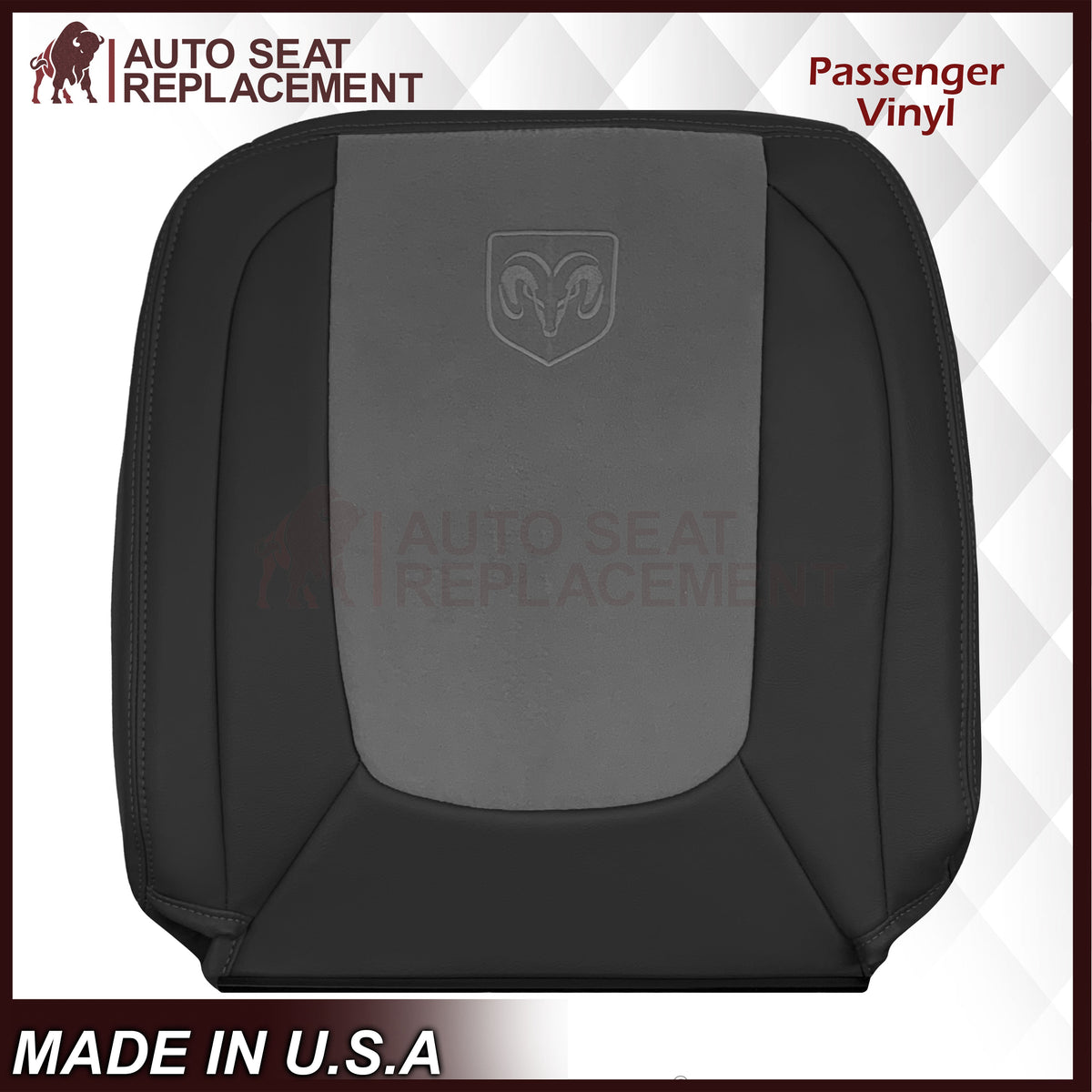 2004 2005 Dodge Ram 1500 2500 3500 Laramie Single Cab Work Truck Replacement Seat Covers In Dark Slate "Dark Gray"