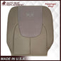 2002 - 2003 Dodge Ram 1500 2500 3500 4500 Laramie SLT Replacement Synthetic Leather & Suede Seat Cover In Tan