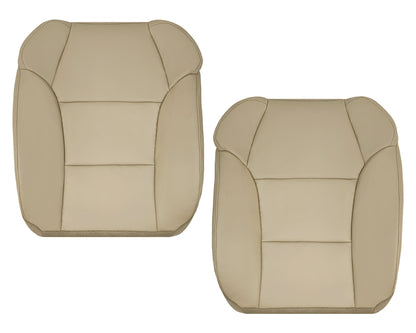 2007 - 2013 Acura MDX Driver Or Passenger Replacement Seat Covers: Non-Perforated Tan