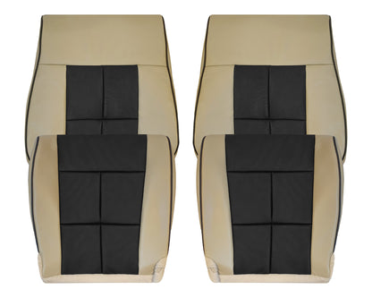 2007 - 2014 Lincoln Navigator Replacement Genuine Leather or Synthetic Leather Seat Cover in Tan & Black