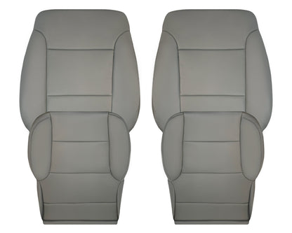 2014-2024 Chevy Silverado 4500HD 5500HD 6500HD WORK TRUCK Synthetic Leather Seat Covers: Gray
