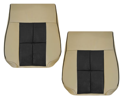 2007 - 2014 Lincoln Navigator Replacement Genuine Leather or Synthetic Leather Seat Cover in Tan & Black