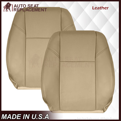 2007-2014 Chevy Silverado Suburban Tahoe Perforated Seat Cover in Light Cashmere Tan: Choose From Variation