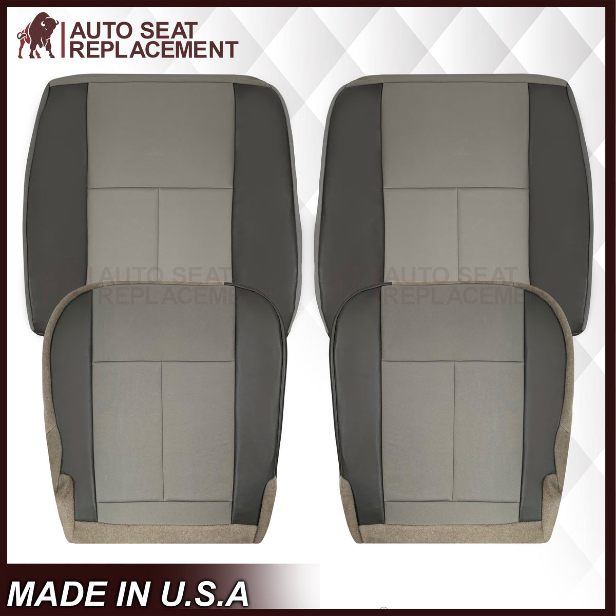 2012 - 2021 For Nissan NV1500 NV2500 NV3500 Replacement Cloth Seat Covers In Gray