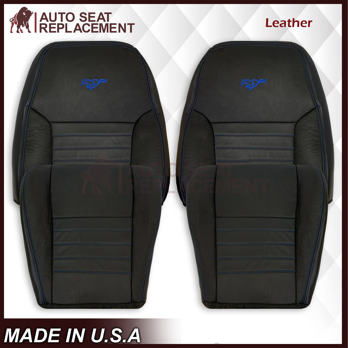 1999-2004 Ford Mustang GT Convertible: Design Your Mustang Seat Covers – Pick a Color, Add Your Logo