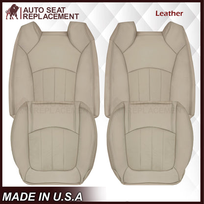 2009-2012 Chevrolet Traverse LT/LTZ Driver or Passenger Replacement Seat Cover: Perforated, Tan