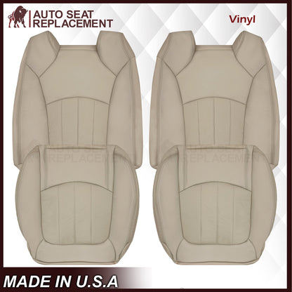 2009-2012 Chevrolet Traverse LT/LTZ Driver or Passenger Replacement Seat Cover: Perforated, Tan