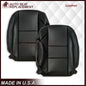 2005-2015 Nissan Titan Driver and Passenger Side Top and Bottom Seat Covers in Black : Choose from the variants